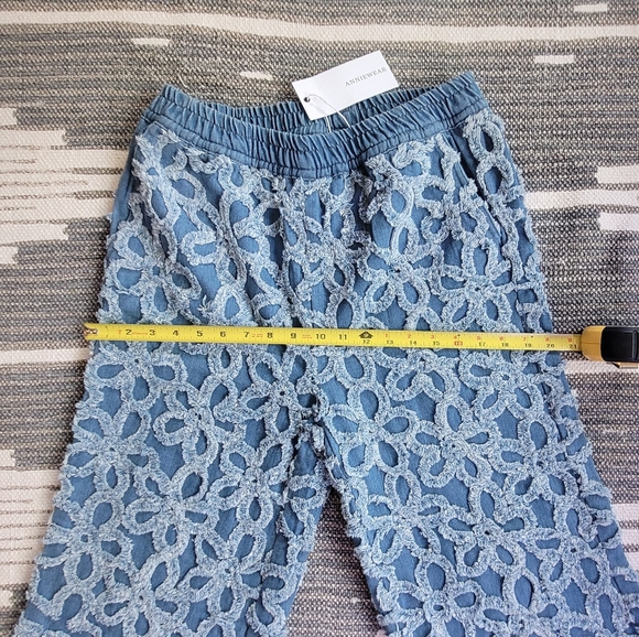 Womens Anthropologie Daisy Wide Leg Flare Denim Bellbottom Jeans Festival Pants - Picture 4 of 8